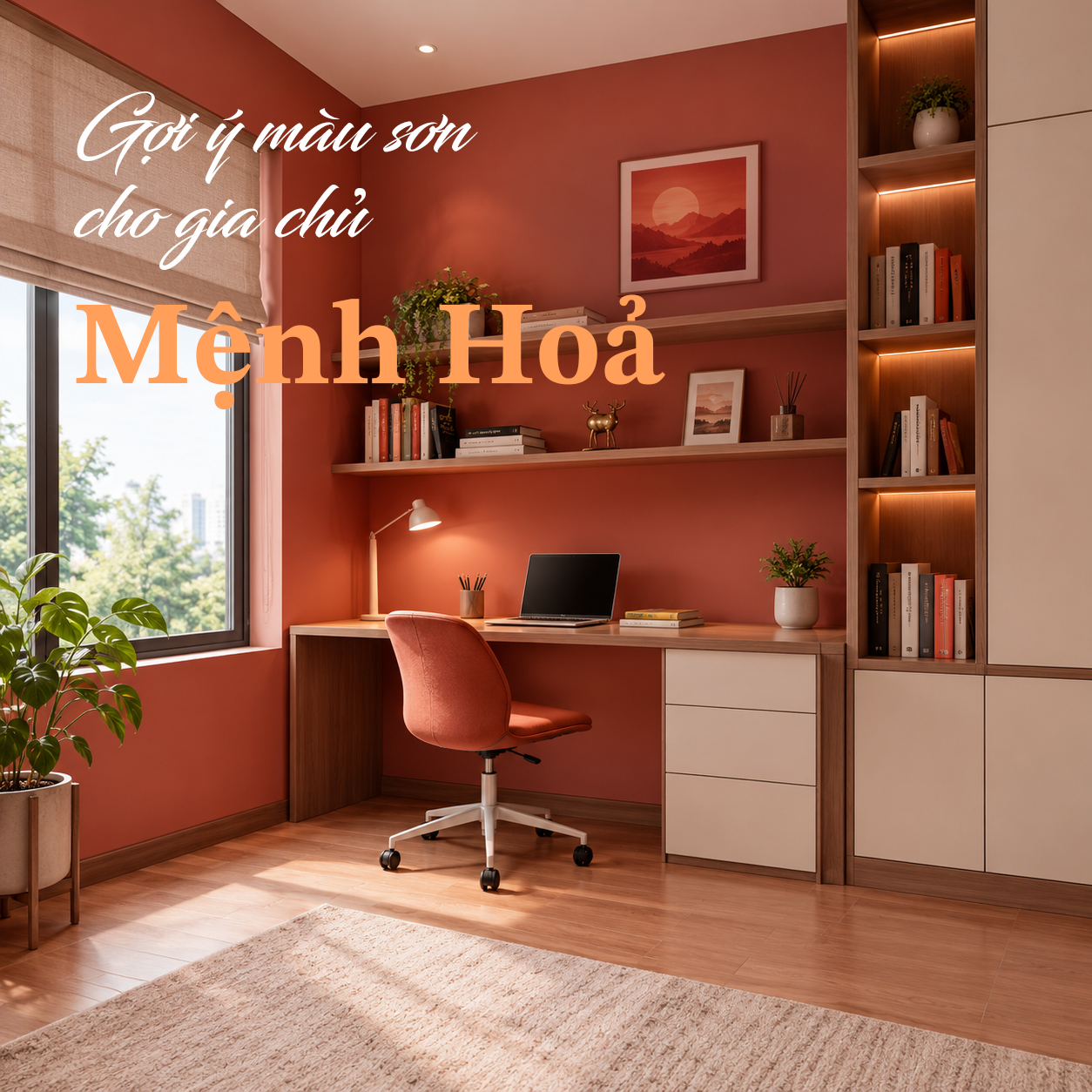 GỢI Ý MÀU SƠN NHÀ DÀNH CHO GIA CHỦ MỆNH HOẢ
